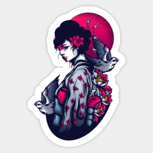 Geisha Sticker